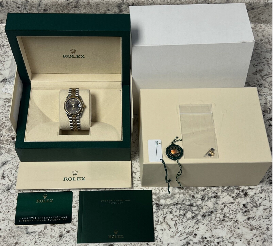 Thumbnail: Rolex Datejust 31 278273 Grey Diamond Dial Boxes/Papers