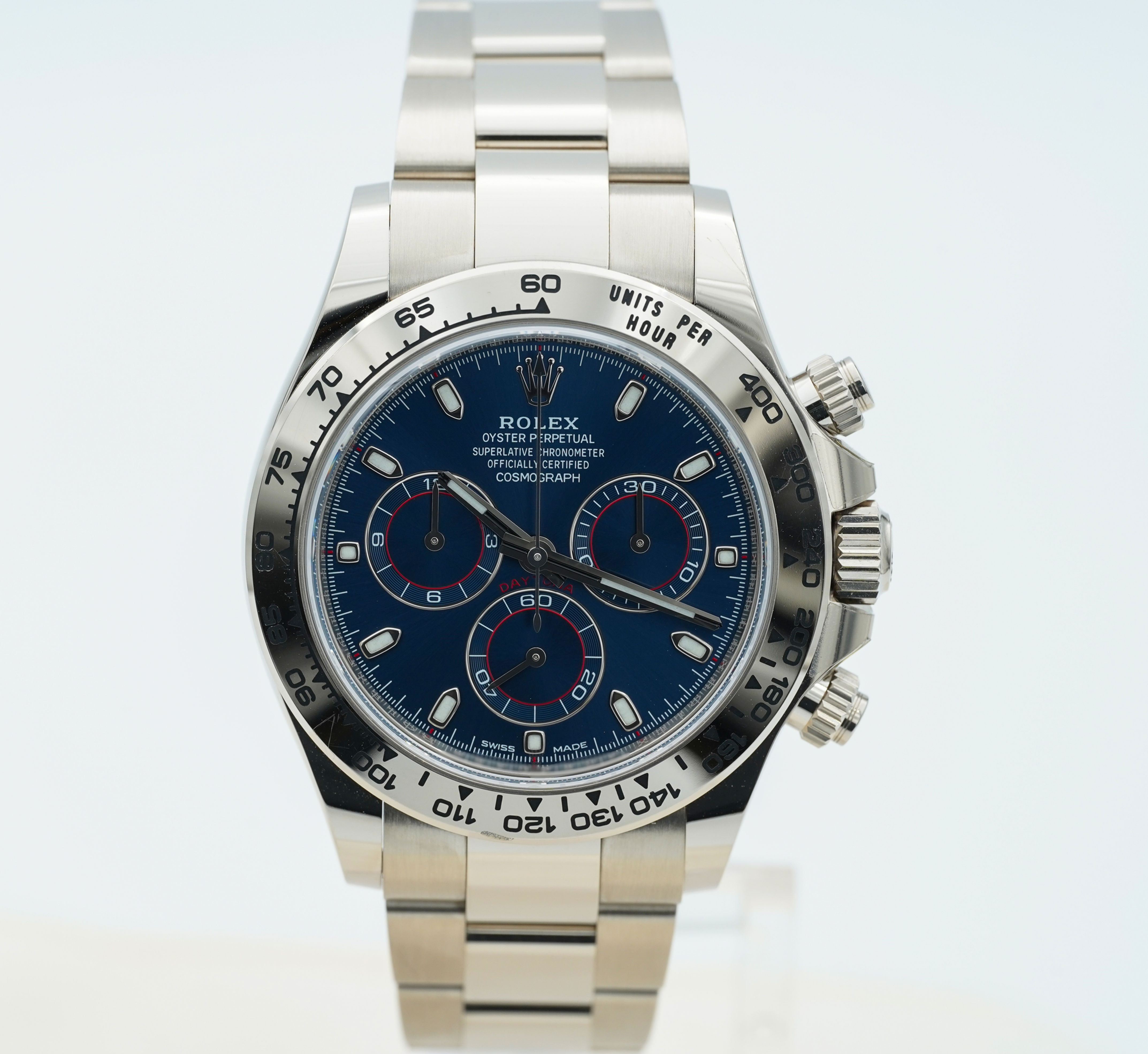 Rolex Daytona Blue Dial Chronograph 116509 18K White Gold BOXES/PAPERS!