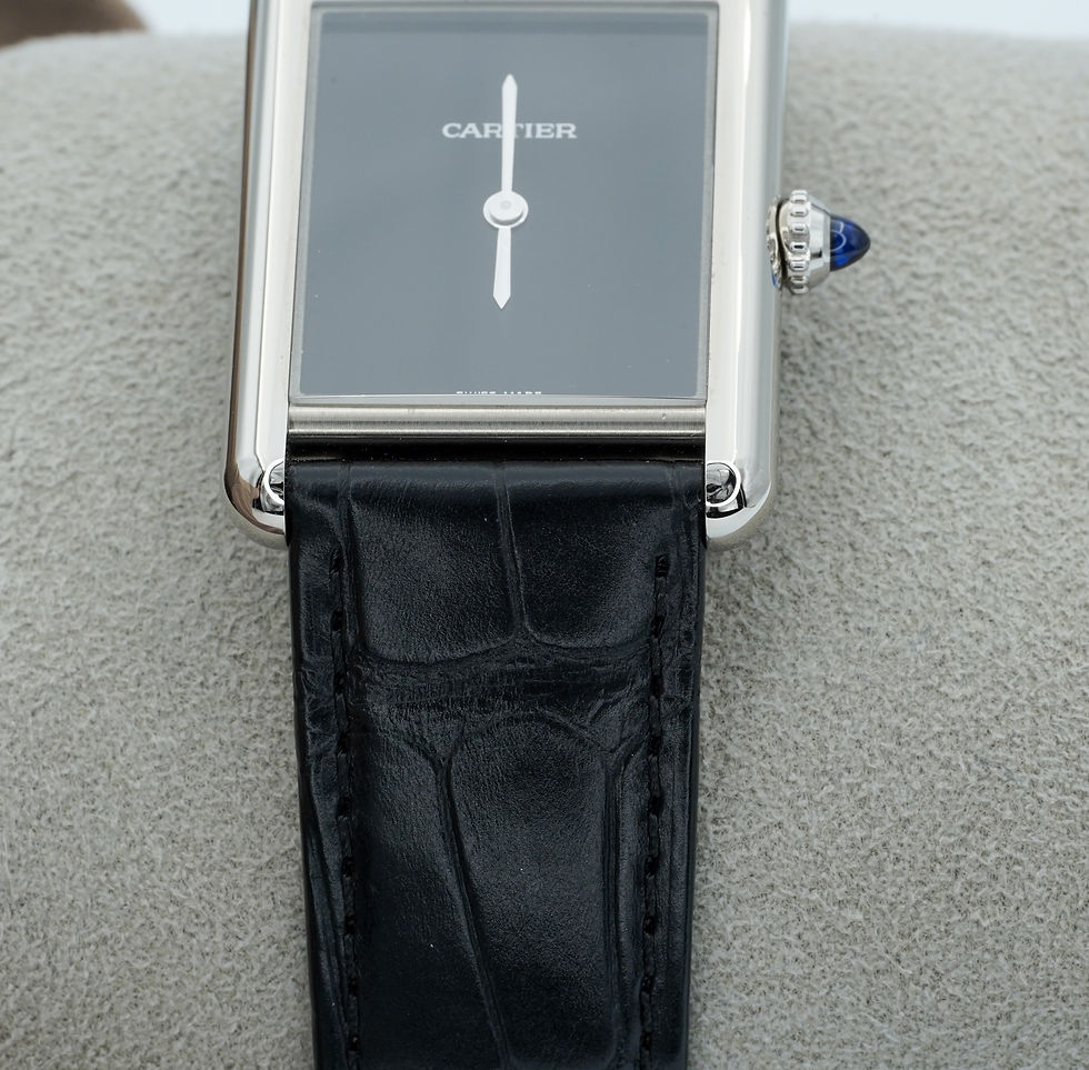 Thumbnail: Cartier Tank Must De Cartier  Steel Black Dial WSTA0072 BOXES/PAPERS!
