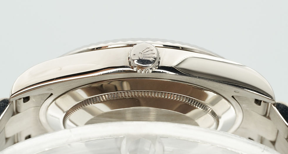 Thumbnail: Rolex Day Date II 218239 18k White Gold Black Arabic Dial 41mm!