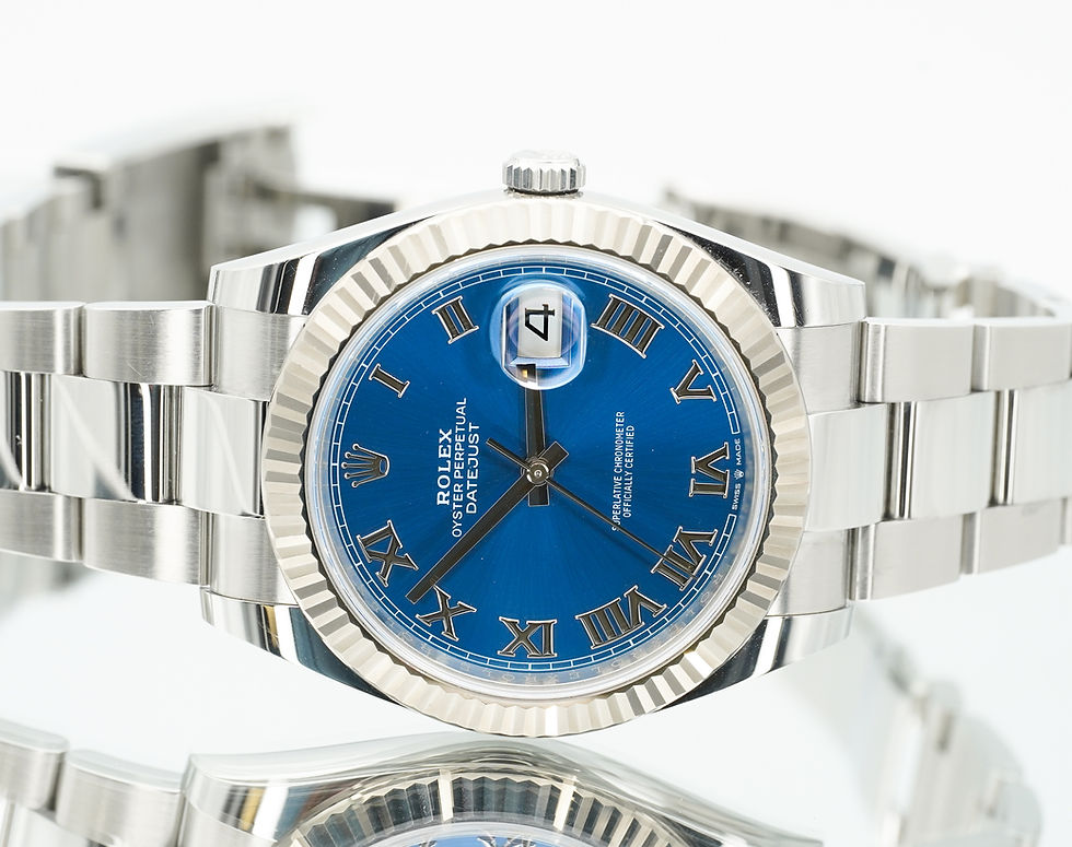 Thumbnail: Rolex Datejust 41mm 126334 Blue Roman Dial Stainless Steel Oyster Box/Papers!