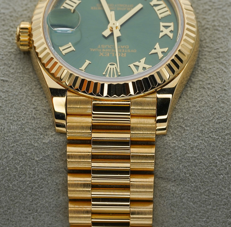 Thumbnail: Rolex Datejust President 31mm 278278 Olive Green 18K Yellow Gold BOXES/PAPERS!