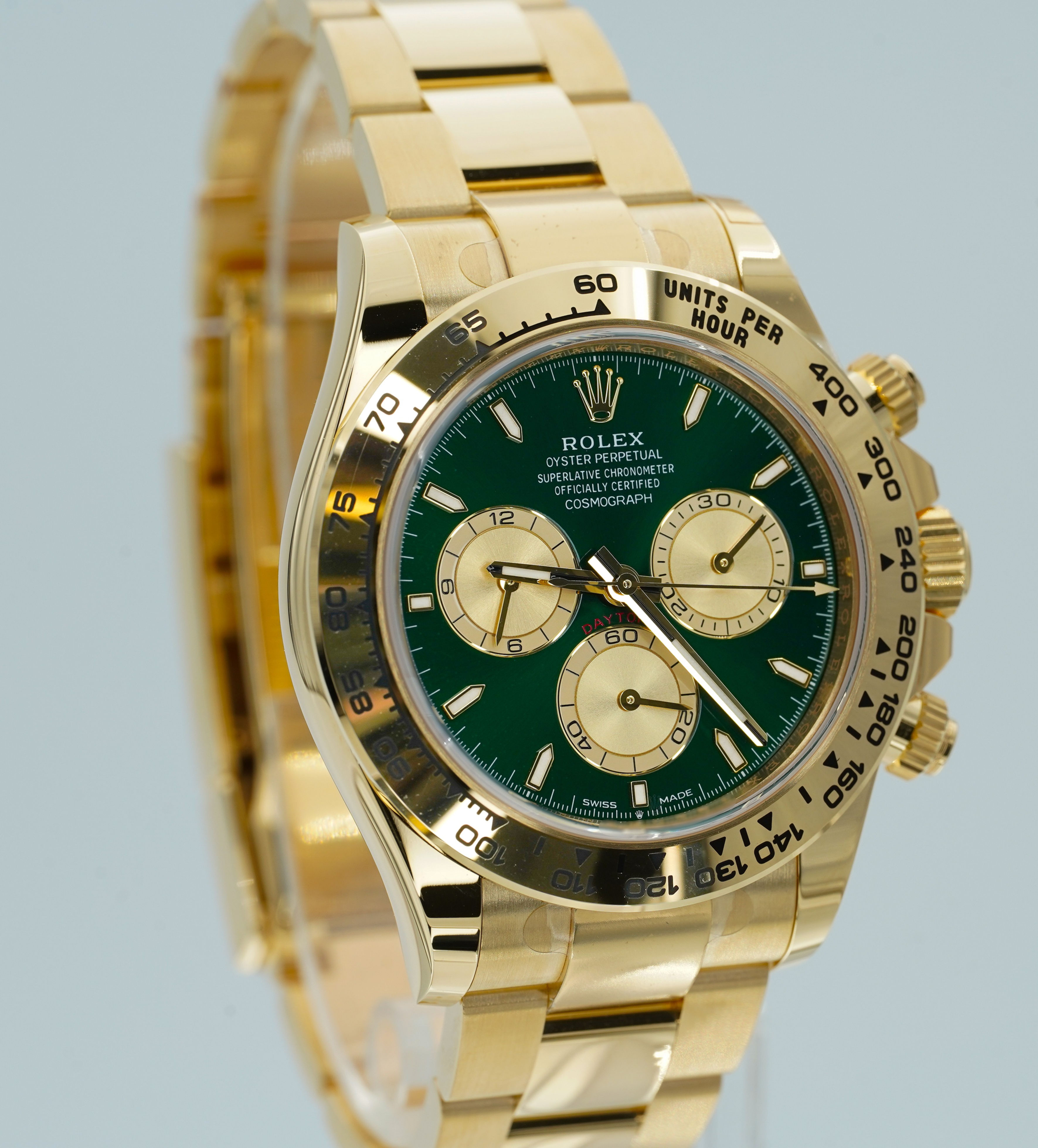2025 Rolex Daytona 126508 John Mayer Yellow Gold Green Dial BOXES/PAPERS!