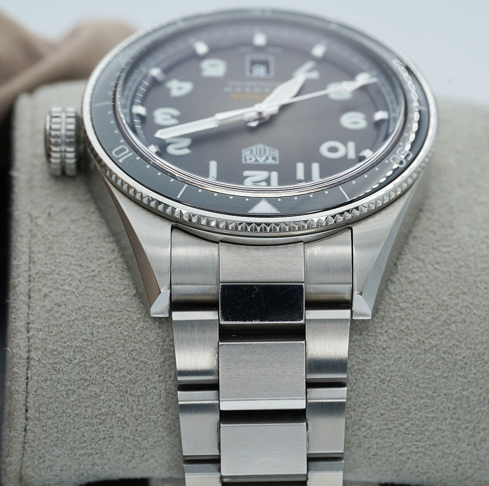 Thumbnail: TAG Heuer Autavia 42mm Steel Black Dial Automatic Watch WBE5114.EB0173