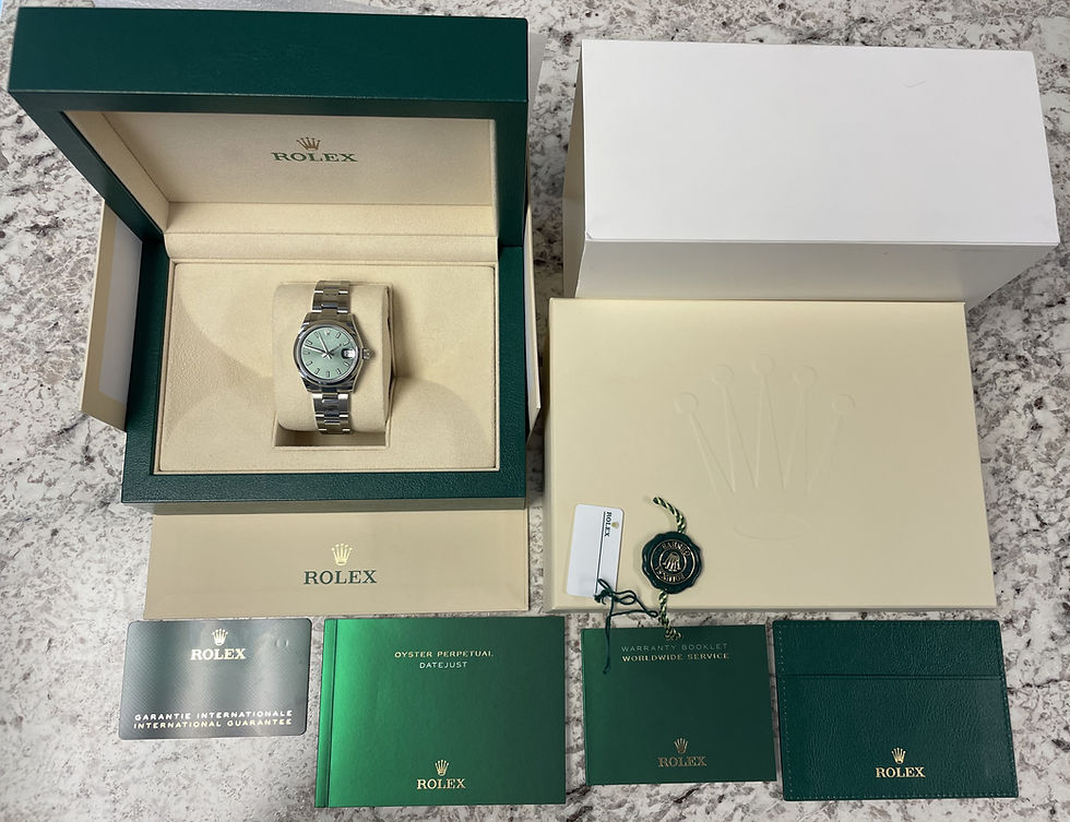 Thumbnail: 2024 Rolex Datejust 31 278240 Mint Green Stainless Steel BOXES/PAPERS