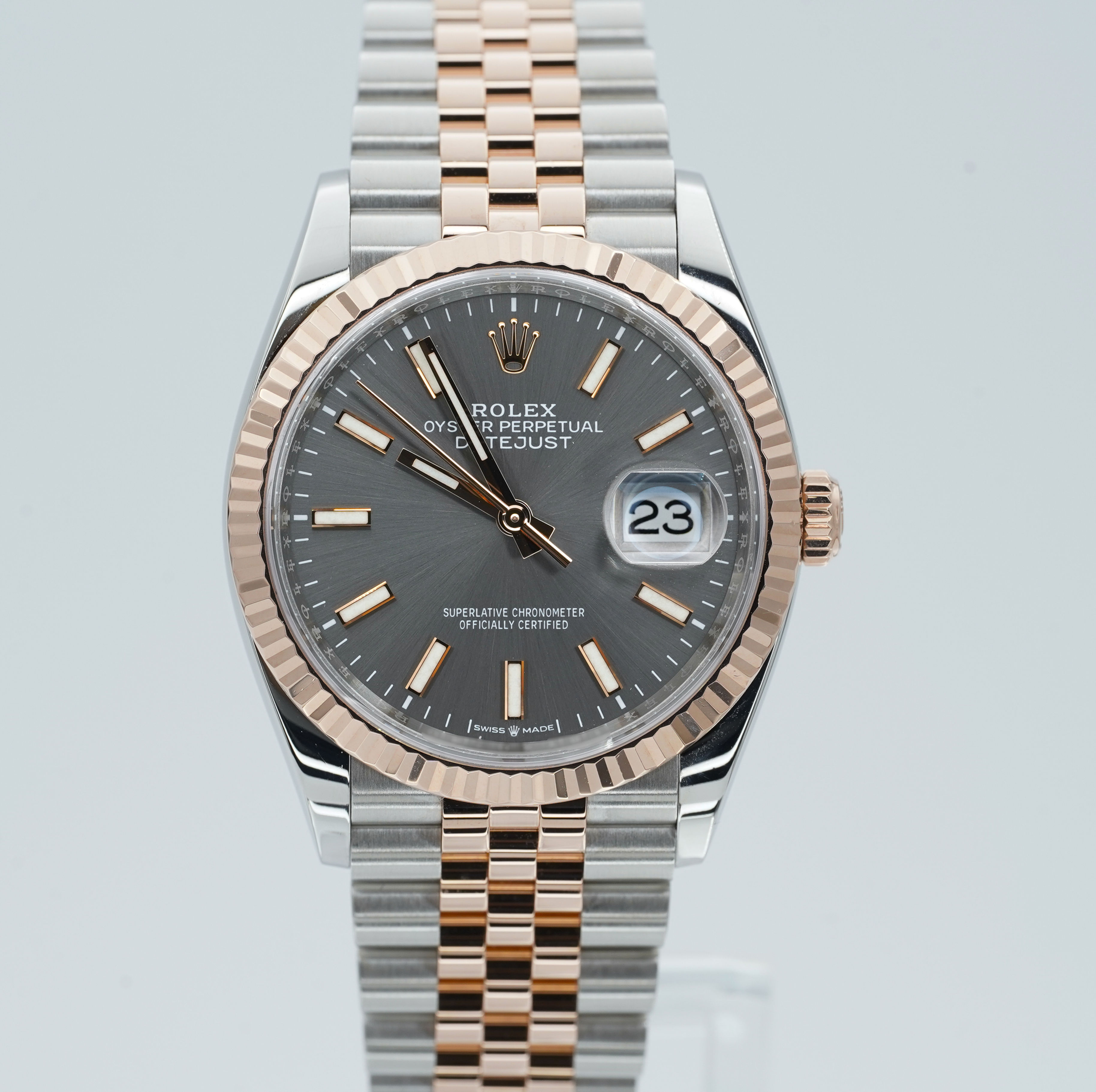 Rolex Datejust 36mm 12623118K Rose Gold and Stainless Steel BOXES/PAPERS!