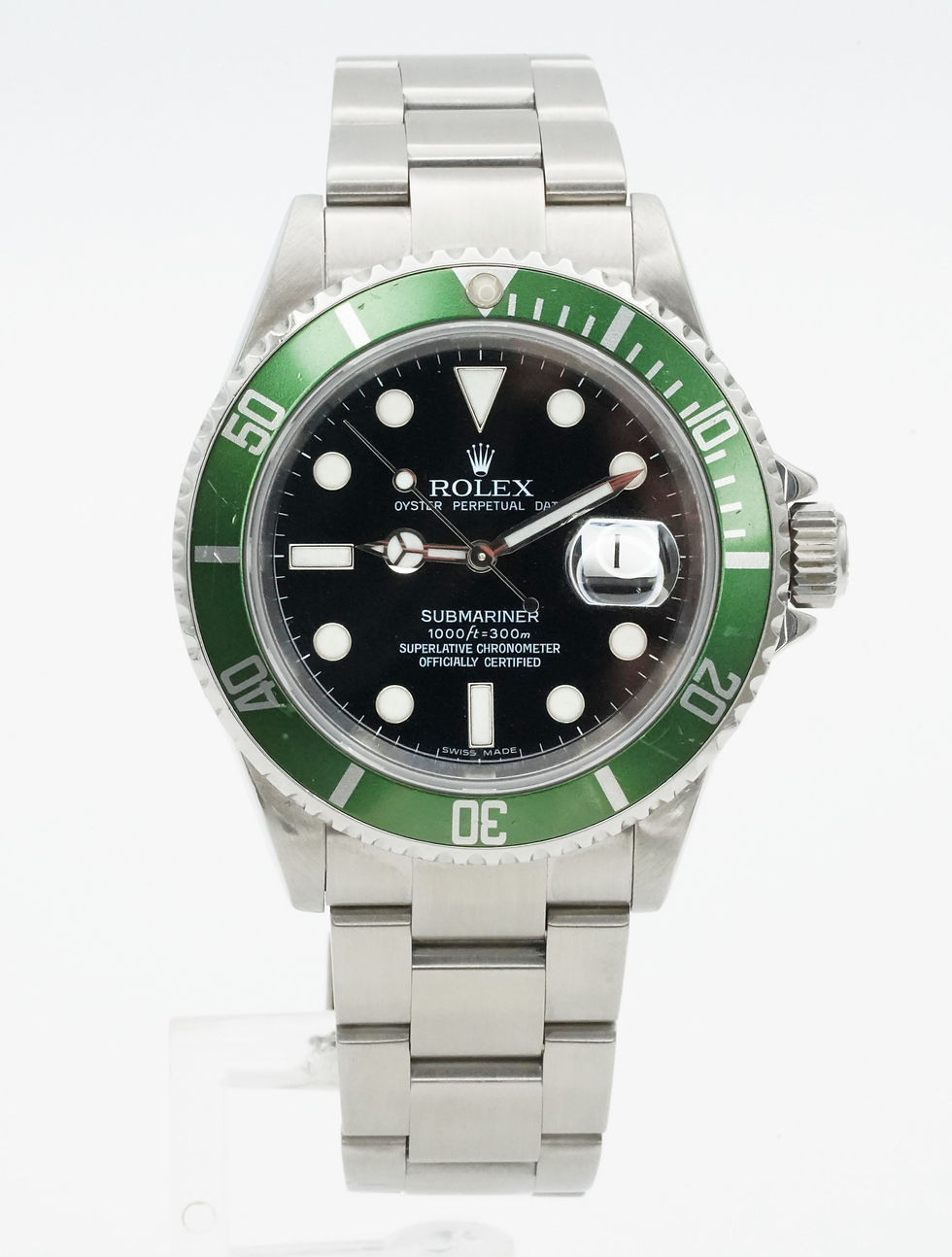 Thumbnail: Rolex Submariner Kermit 16610LV Stainless Steel Green Bezel/Black Dial/Serviced!