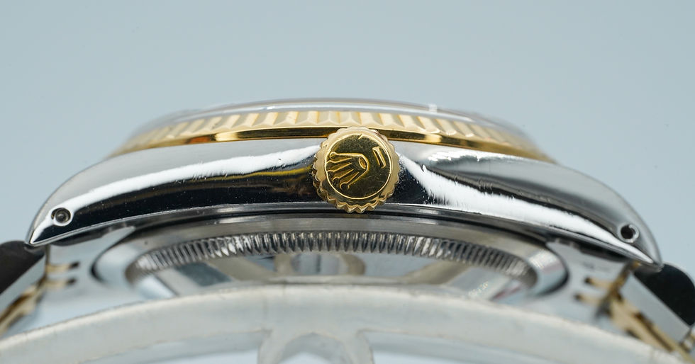 Thumbnail: Rolex Datejust 36 16233 18K Yellow Gold & Stainless Steel Champagne Dial!