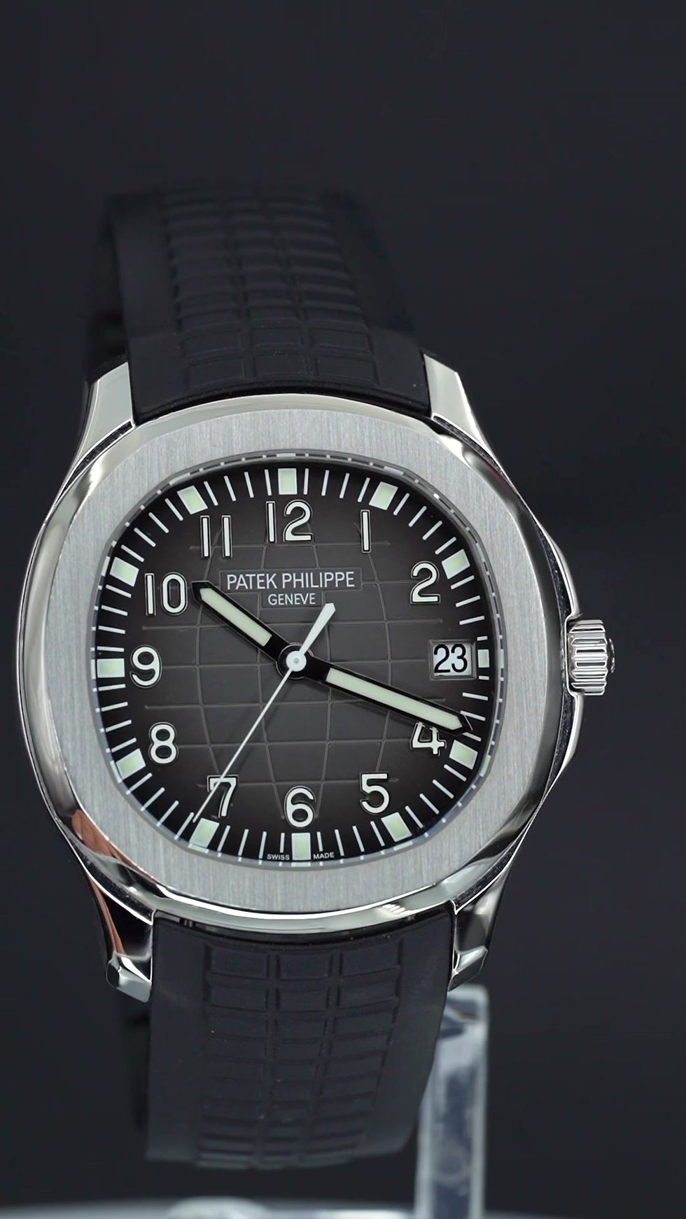 Thumbnail: Patek Philippe Aquanaut 5167A Stainless Steel Black Dial Bracelet and Rubber!
