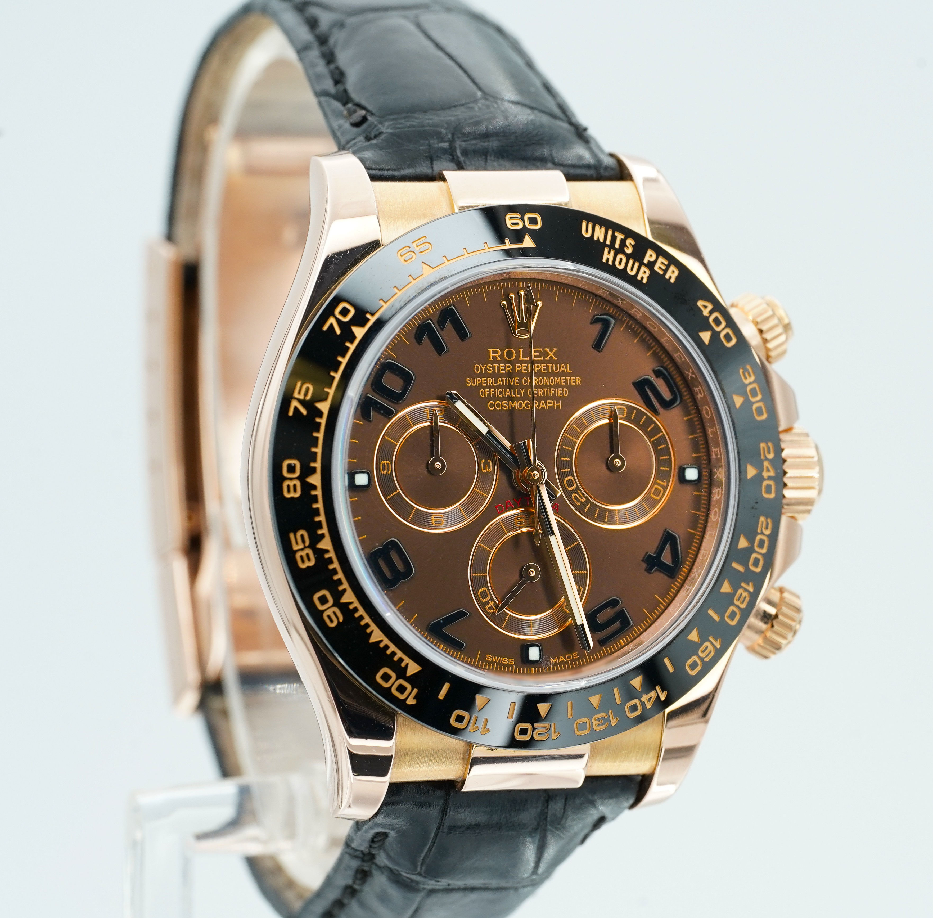 Rolex Daytona Chocolate Arabic Dial Rose Gold 116515LN Box/Papers!
