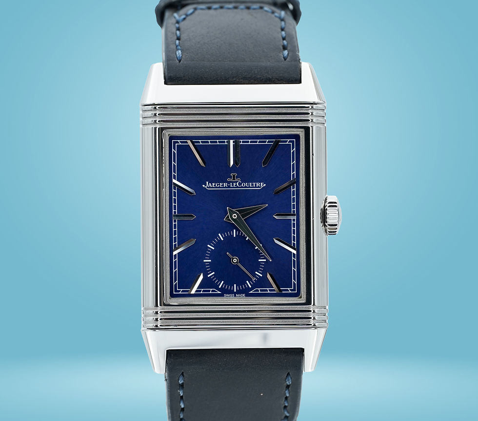 Thumbnail: Jaeger-Lecoultre Reverso Tribute Small Seconds Q3978480 Steel Blue Dial