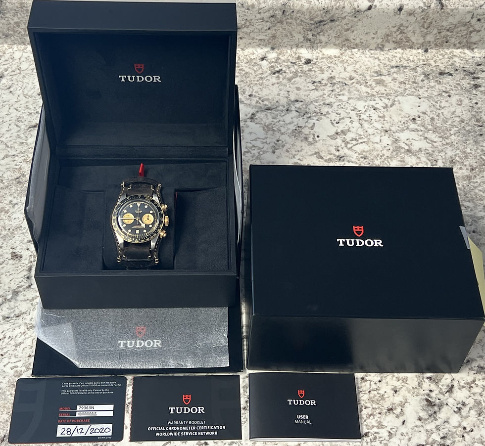 Thumbnail: Tudor Black Bay Chrono S&G M79363N 41mm 18K Gold & Steel 2020 BOXES/PAPERS