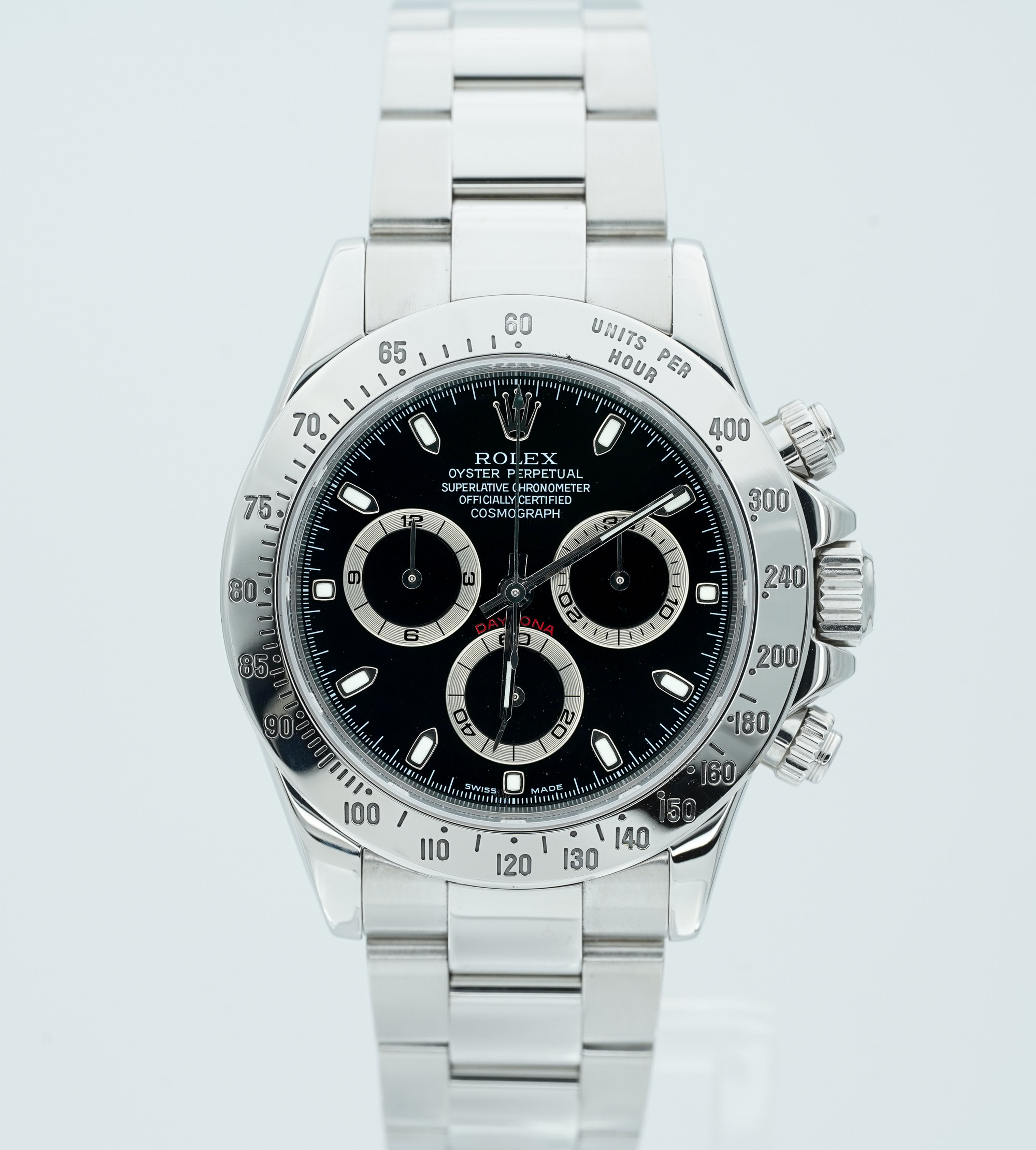 Rolex Daytona 116520 Black Dial 40mm Stainless Steel BOXES/SERVICED!