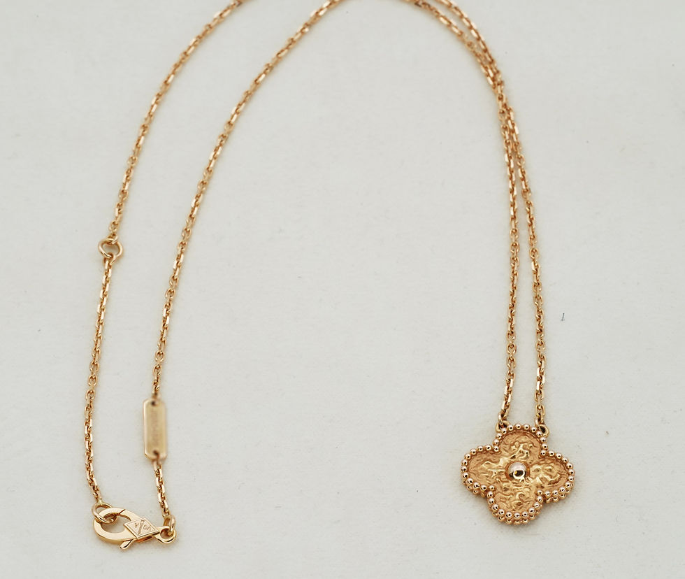 Thumbnail: Van Cleef & Arpels Vintage Alhambra Pendant 18K Rose Gold BOXES/PAPERS!