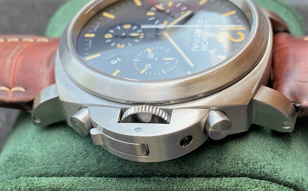 Thumbnail: Panerai Luminor Daylight Chronograph Stainless Steel 44mm PAM 356 SERVICED