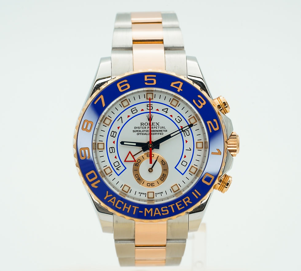 Thumbnail: Rolex Yacht-Master II 116681 White Stainless Steel Rose Gold 116681 BOXES/PAPERS