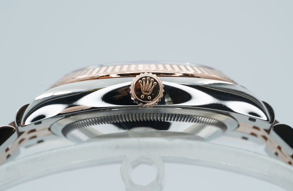 Thumbnail: ROLEX Datejust 126231 18K Rose Gold SS Black Diamond Dial 2020 Boxes/Papers!