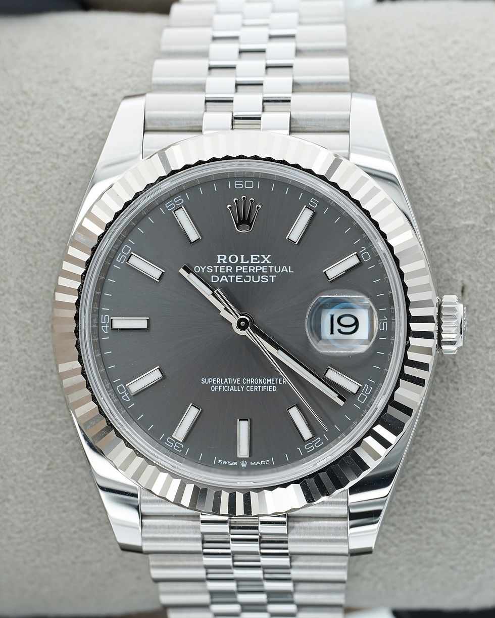 Thumbnail: Rolex Datejust 41mm Slate Dial 126334 Stainless Steel BOXES/PAPERS!