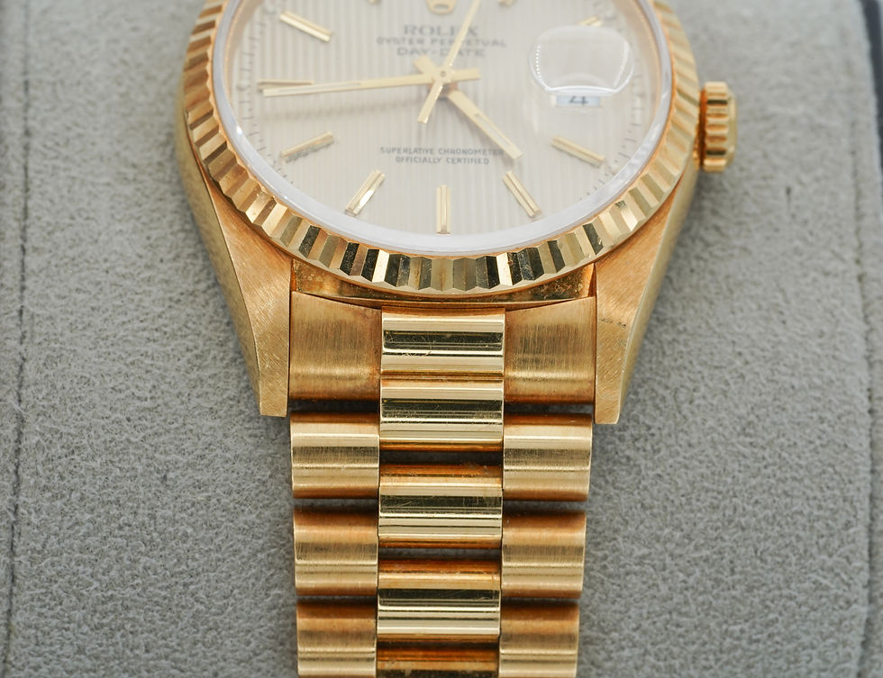 Thumbnail: Rolex Day-Date President 18238 18K Yellow Gold 36mm Tapestry Dial!
