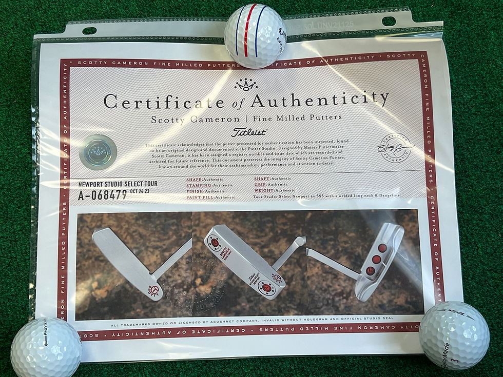 Thumbnail: Scotty Cameron Welded Long Neck Newport Select Tour Circle T COA 35” RH