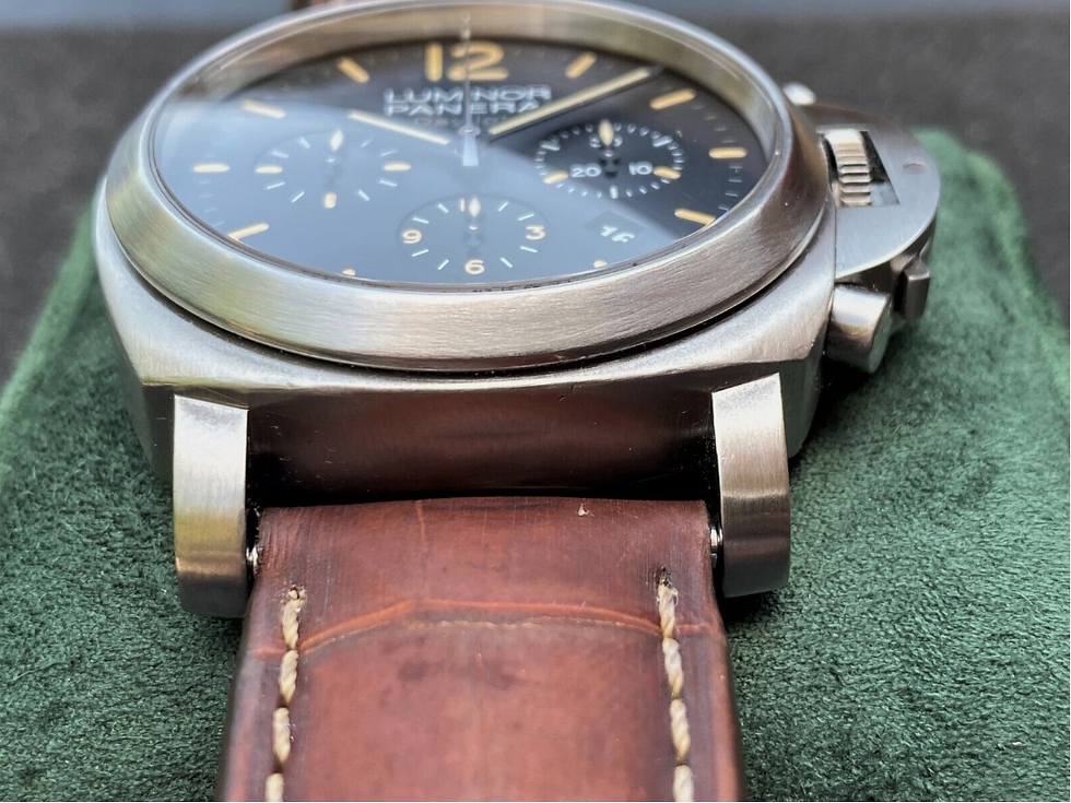 Thumbnail: Panerai Luminor Daylight Chronograph Stainless Steel 44mm PAM 356 SERVICED