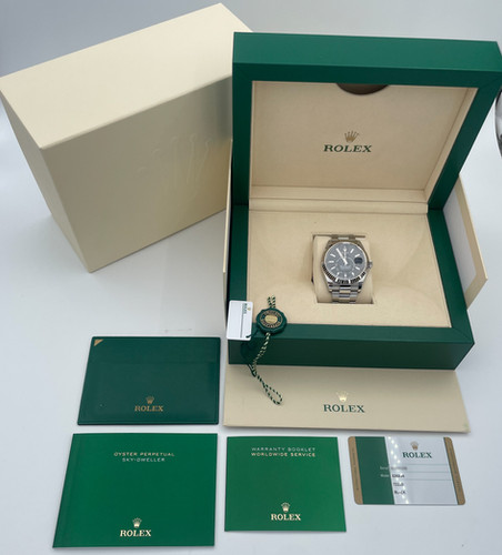 Rolex Sky-Dweller Black Dial Stainless Steel 326934 BOXES/PAPERS