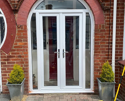 French doors with surround