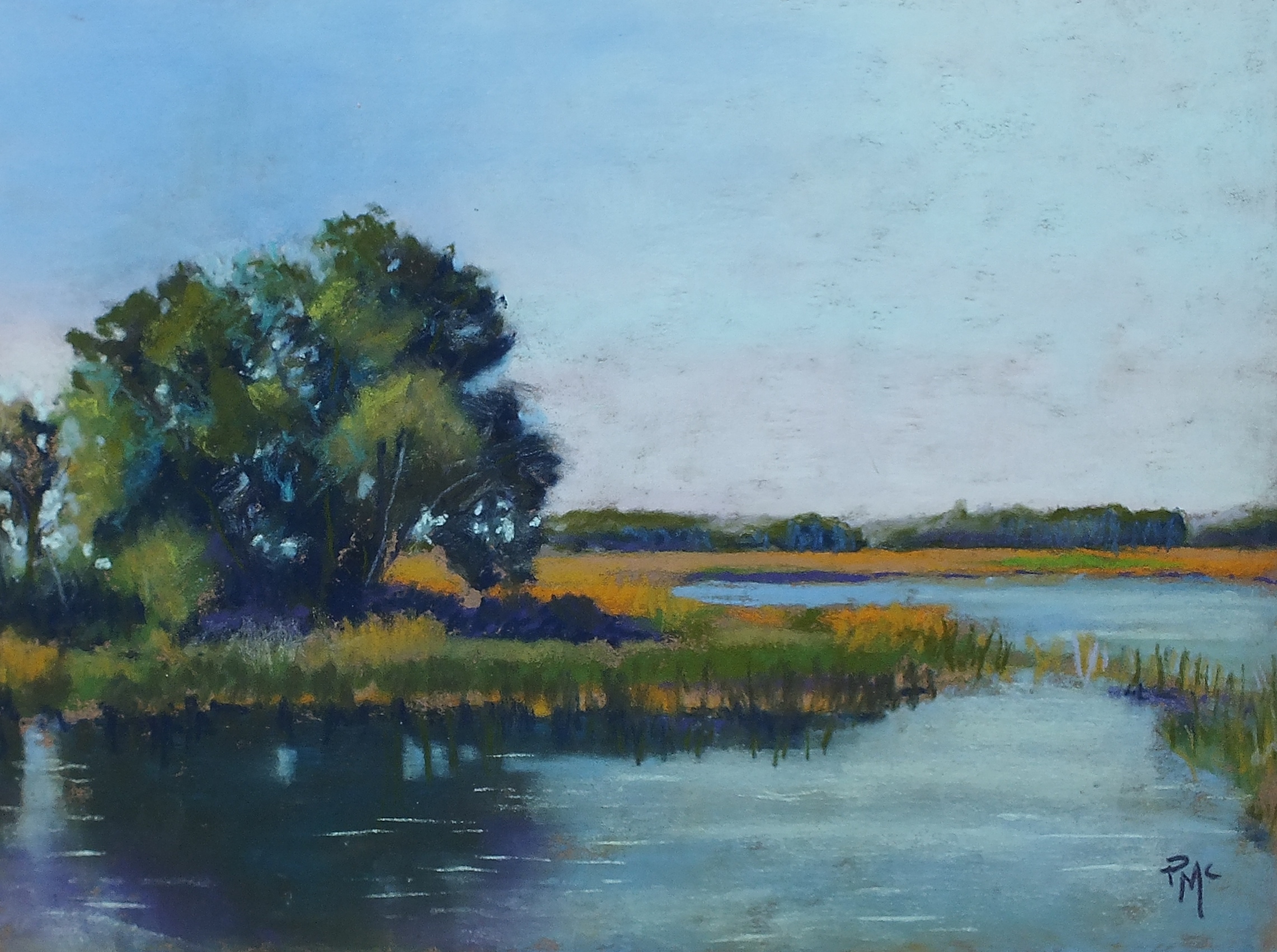 Golden Marsh Grass 9x12