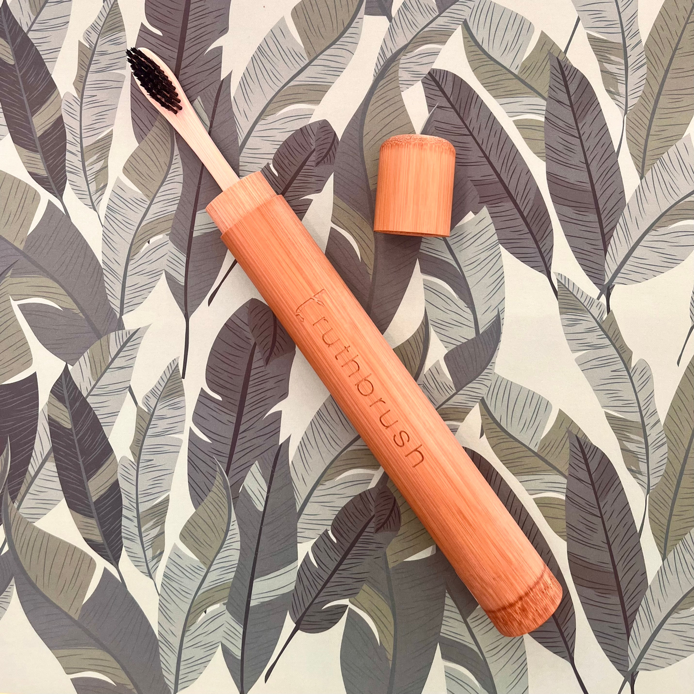 Travel Toothbrush Holder - Bamboo
