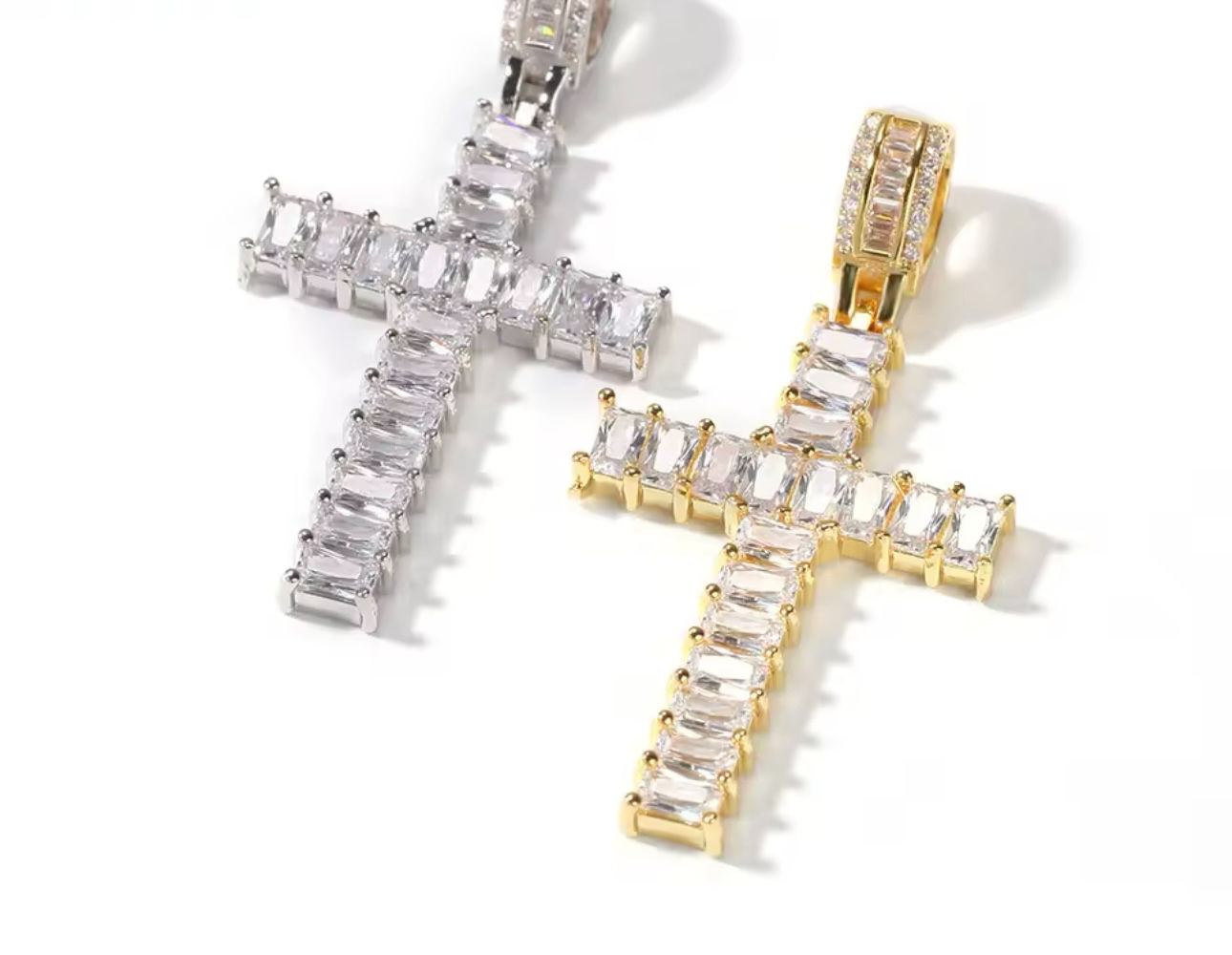 Crystal Cross & Bracelet set 