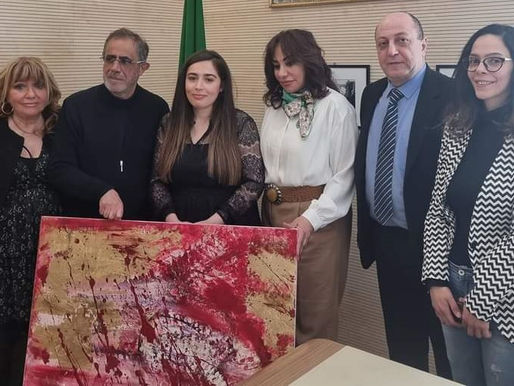 Roma - L’artista Isabelle Salari incontra la Lega Araba