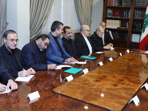 Libano/Iran - Presidente Aoun incontra segretario Ali Larjani