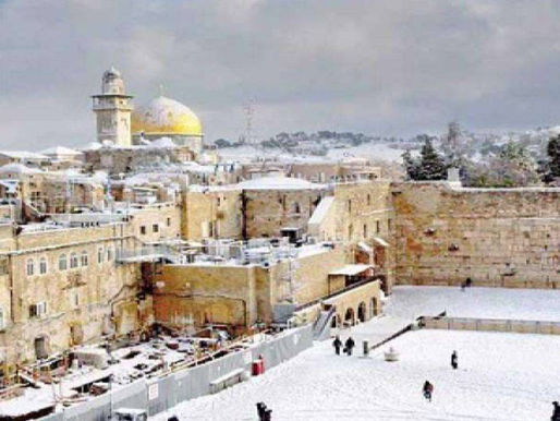 Gerusalemme sotto la neve