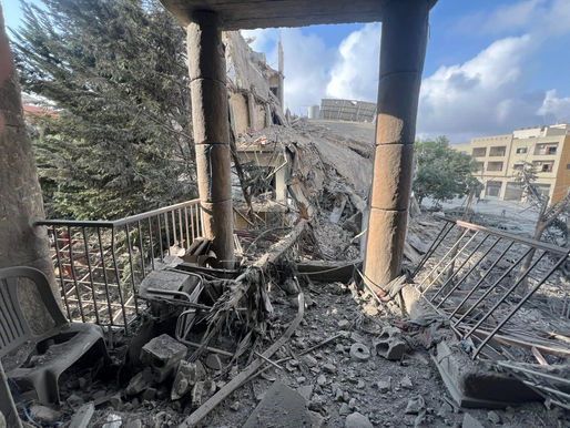 Nabatieh - Centro Amel distrutto dalle bombe israeliane