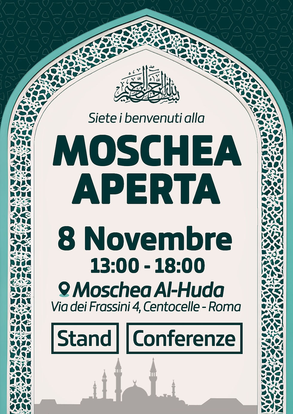 Roma - “Moschea aperta” l’8 novembre