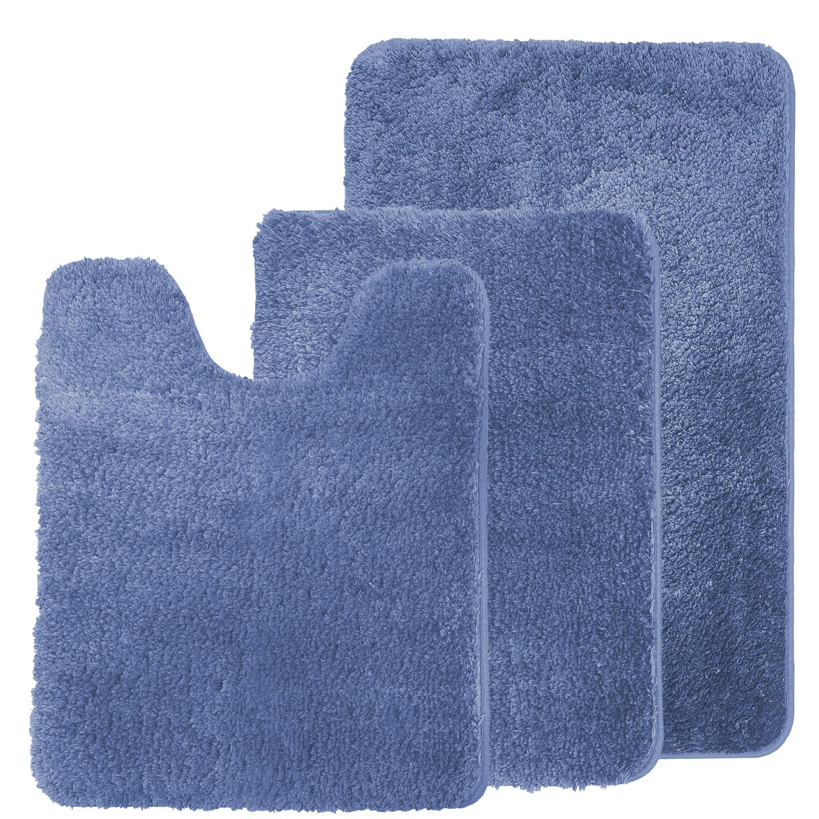 Blue Bathroom Rugs Bathroom Rugs Sets 3 Piece Water Absorbent Microfiber Bath Ma