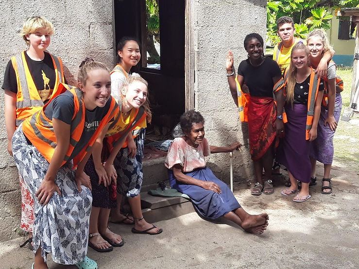 Community voluntourism work in Fiji's Yasawa Islands