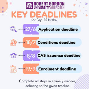 Final Call UK September Intake - Robert Gordon University Aberdeen