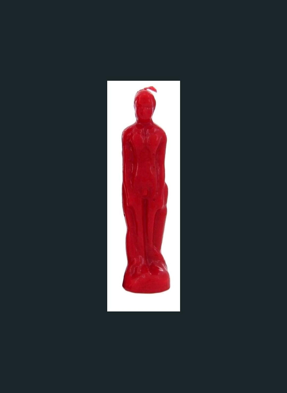Male effigy candle