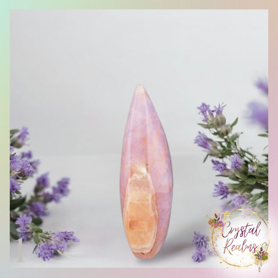Miniatura: Chevron Amethyst Flame Carving