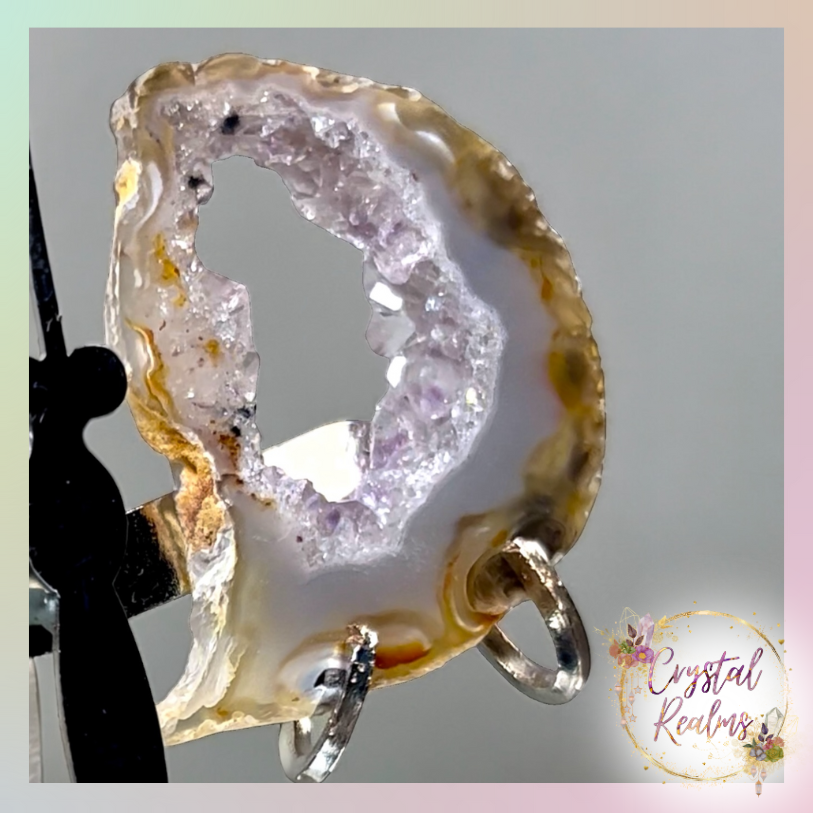 縮圖：Purple Amethyst Agate Handcrafted Wings