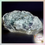 Miniatura: Sugar Fluorite Cluster with Silver Druzy & Calcite