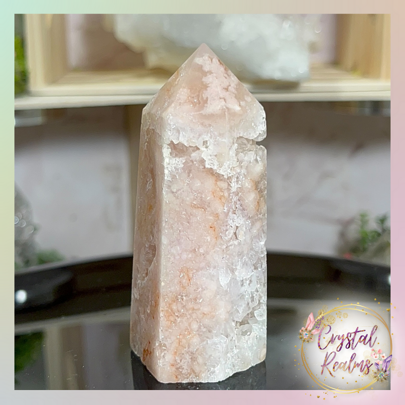 Miniatura: Pink Amethyst Druzy Tower