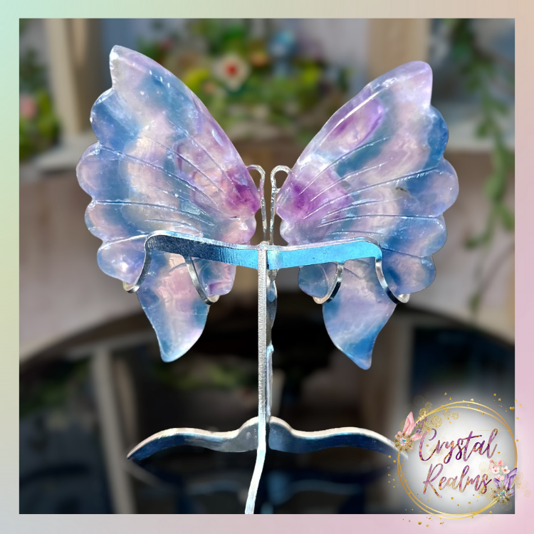 縮圖：Fluorite butterfly Wings Carving
