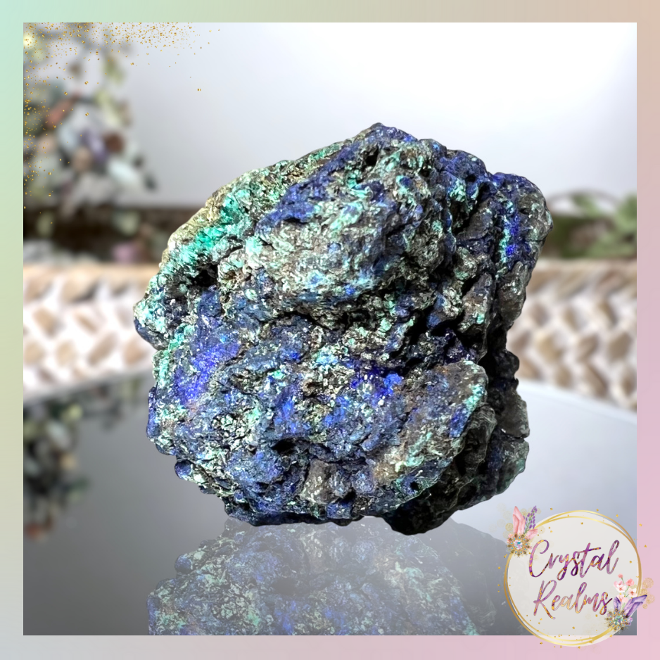 Thumbnail: Azurmalachite Specimen Raw Crystal