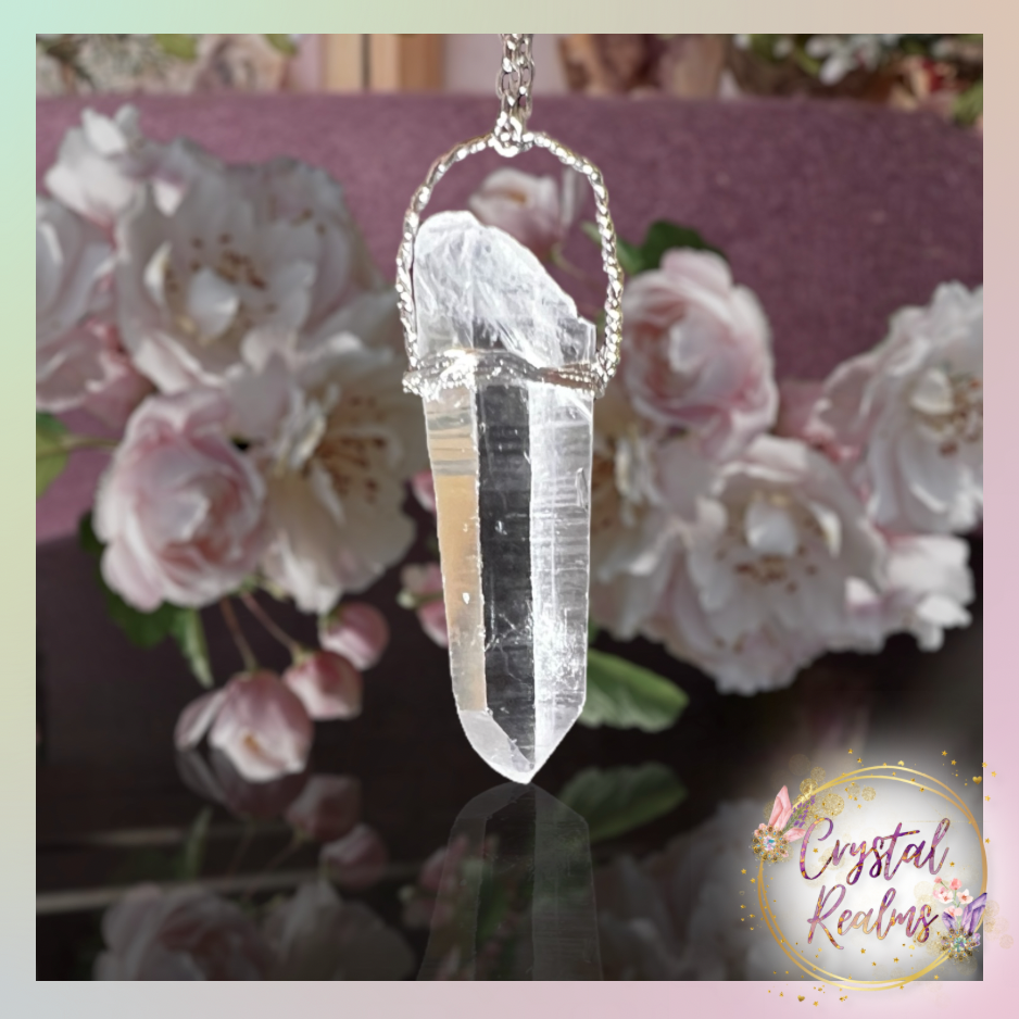 Thumbnail: Lemurian Seed Clear Quartz Pendants