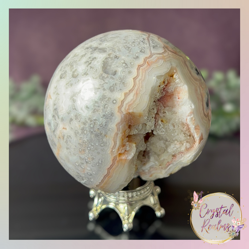 Miniature : Mexican Crazy Lace Agate Sphere