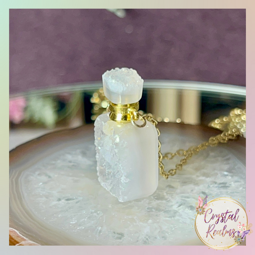 Miniatura: Agate Druzy Perfume Bottle Pendant