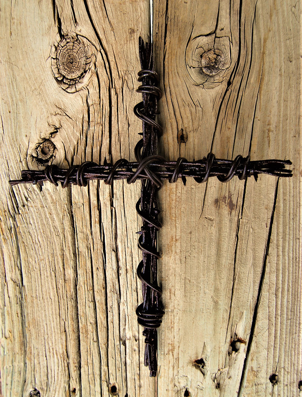 Thumbnail: Liar's Cross (Slick Wrapped Barbed Wire)