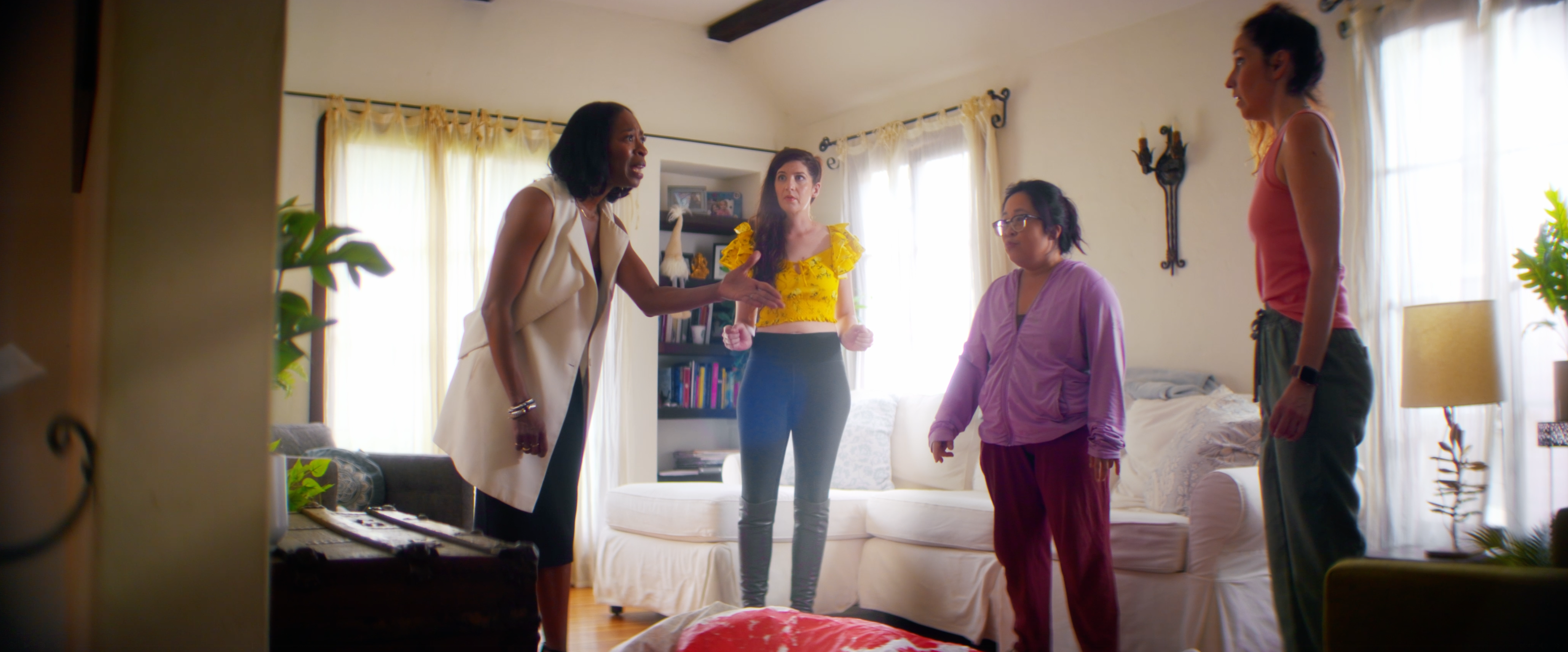Production still from Rhubarb, Young One Studio